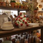 Vase vigne de fraise paint à la main