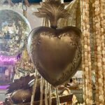 Boite en cuivre et en forme de Cœur Ex-voto, Cheoma