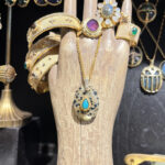 Collier en jaspe dalmatien